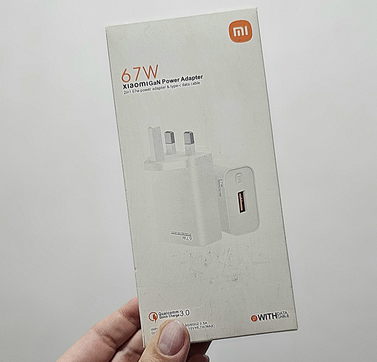 شارژر سه پین شیائومی مدلMDY-K50-EF ظرفیت ۶۷ وا